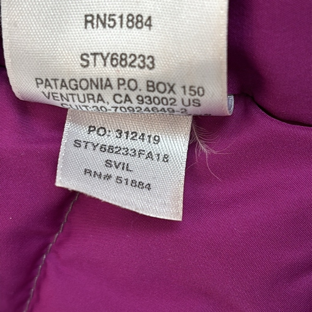 Girl's Patagonia Down Sweater in Smokey Violet, Size L(12) - Picture 6 of 12